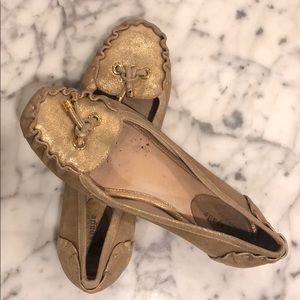 Kate Spade Gold Flats